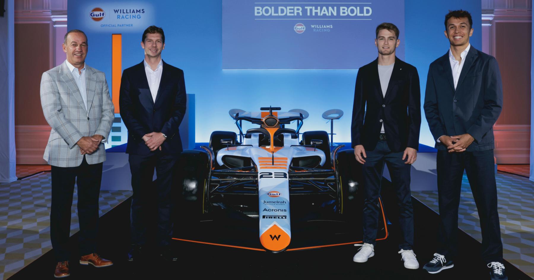 Winner of the Gulf livery vote revealed by Williams